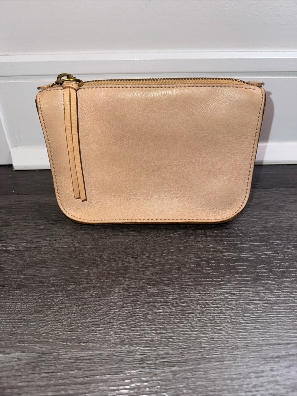 Madewell Leather Fanny Pack - Light Beige